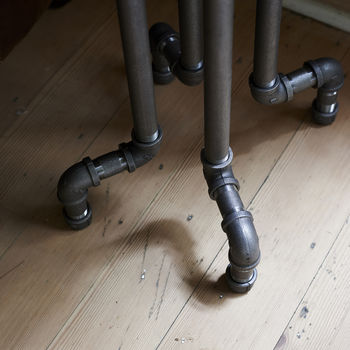 Industrial Steel Pipe Side Table, 3 of 3