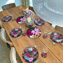 Large Heatproof Serving Board Vivid Blooms Navy, thumbnail 8 of 10