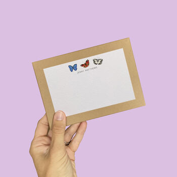 Personalised Butterfly Correspondence Cards, 4 of 7