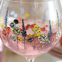 Wildflower Balloon Gin Glass, thumbnail 4 of 4