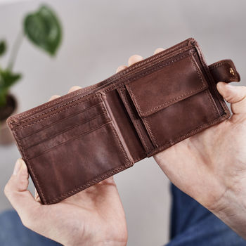 Personalised Leather Tri Fold Wallet With Rfid, 12 of 12