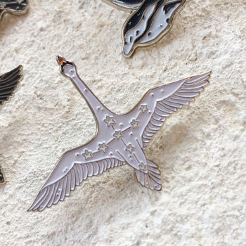 Cygnus Swans Star Constellations Enamel Pin, 11 of 12