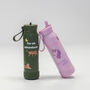 Personalised Water Bottle With Silicon Carry Handle 350ml, thumbnail 1 of 7