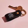 Personalised 'Any Message' Leather Keyring, thumbnail 2 of 7